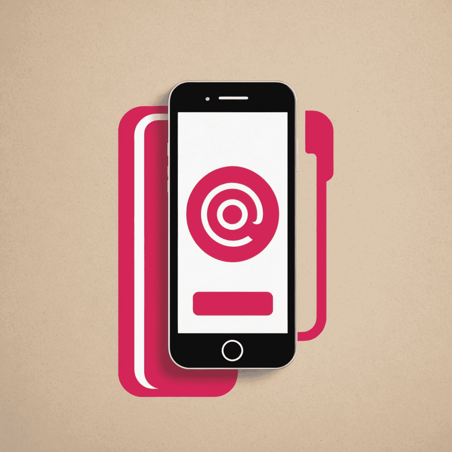 mobipolu logo featuring a stylized mobile phone icon with red and pink accents