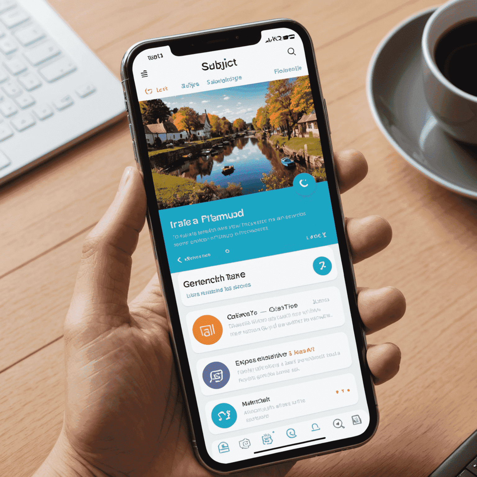 A language learning app interface showing interactive lessons, pronunciation guides, and cultural tips