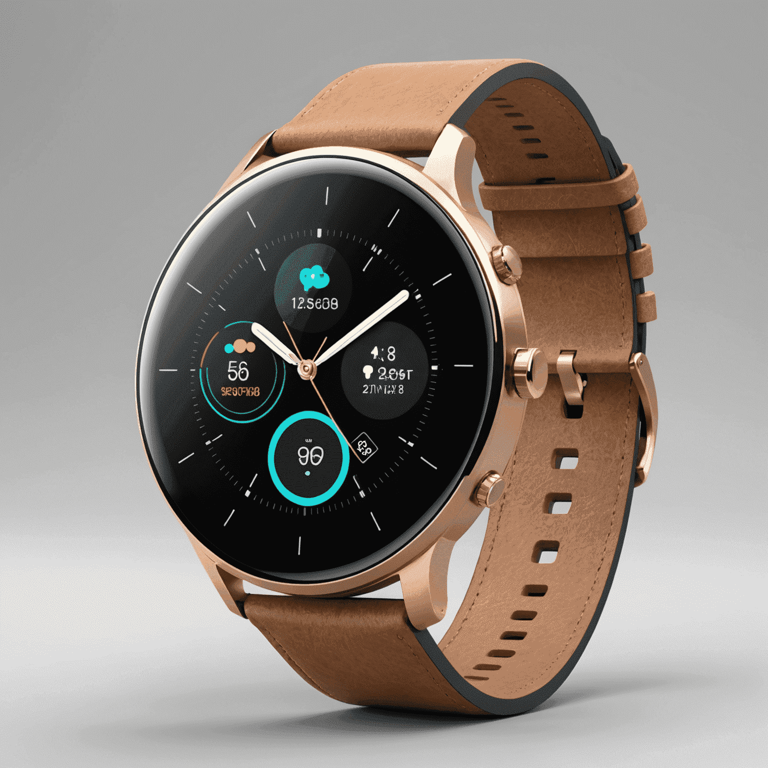 Sleek smartwatch with 5G connectivity, fitness tracking, and mobile payment features